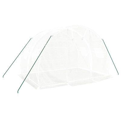 Greenhouse with Steel Frame White 6 m² 3x2x2 m Payday Deals