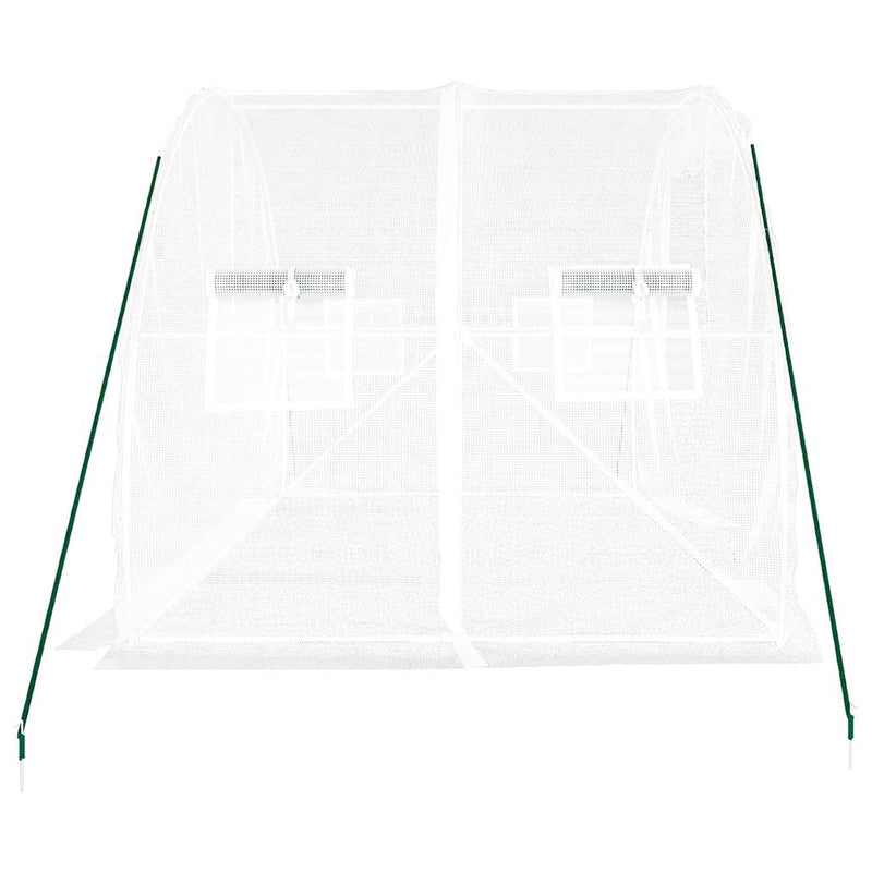 Greenhouse with Steel Frame White 6 m² 3x2x2 m Payday Deals