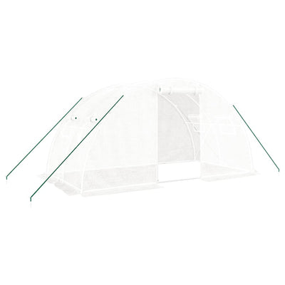 Greenhouse with Steel Frame White 8 m² 4x2x2 m Payday Deals