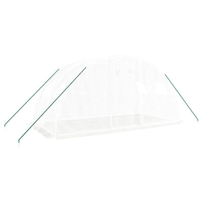 Greenhouse with Steel Frame White 8 m² 4x2x2 m Payday Deals