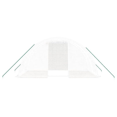 Greenhouse with Steel Frame White 8 m² 4x2x2 m Payday Deals