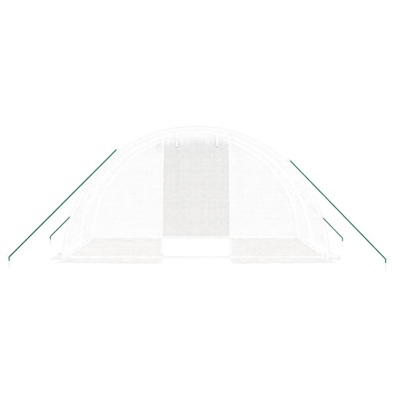 Greenhouse with Steel Frame White 8 m² 4x2x2 m Payday Deals