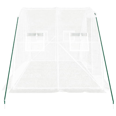 Greenhouse with Steel Frame White 8 m² 4x2x2 m Payday Deals