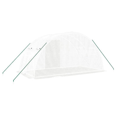 Greenhouse with Steel Frame White 8 m² 4x2x2 m Payday Deals