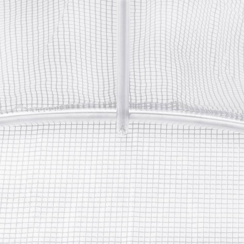 Greenhouse with Steel Frame White 8 m² 4x2x2 m Payday Deals