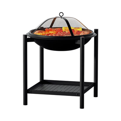 Grillz Fire Pit BBQ Grill 2-in-1 Outdoor