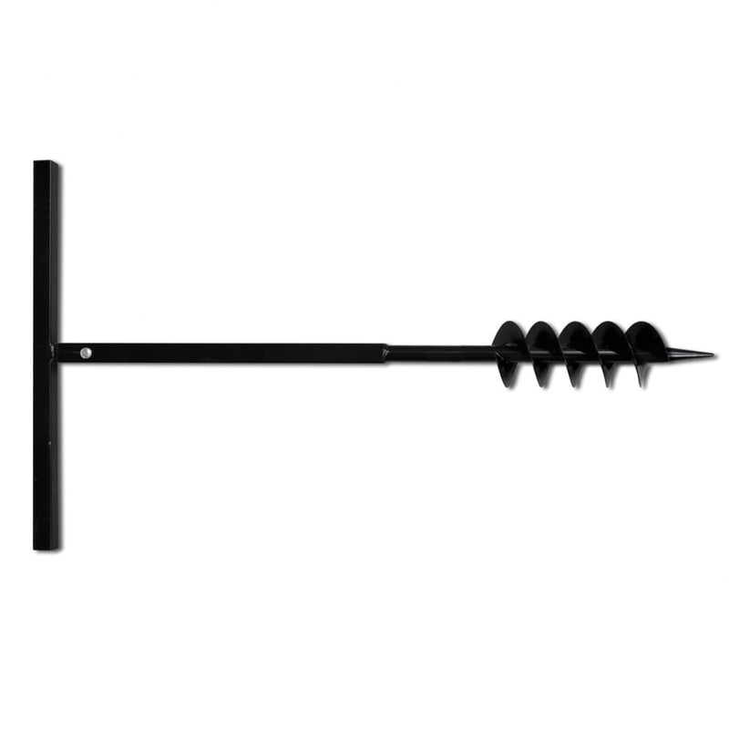 Ground Drill with Handle 100 mm with Extension Tube 9 m Steel Payday Deals