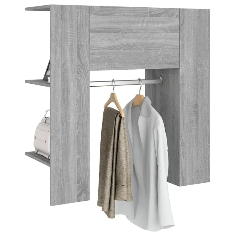 Hallway Cabinet Grey Sonoma 97.5x37x99 cm Engineered Wood Payday Deals
