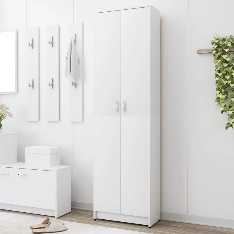 Hallway Wardrobe White 55x25x189 cm Engineered Wood Payday Deals