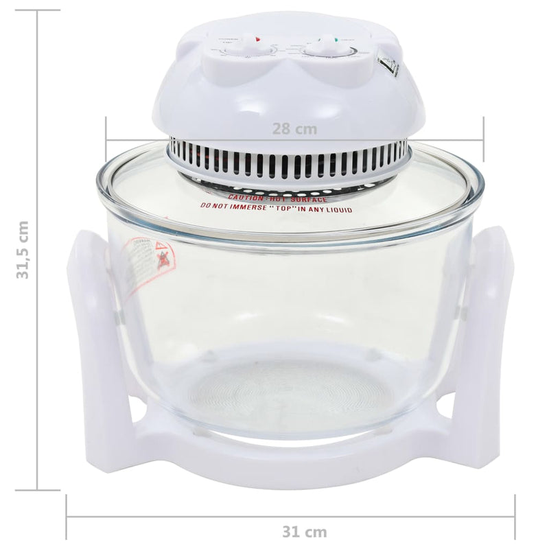 Halogen Convection Oven with Extension Ring 800 W 10 L Payday Deals