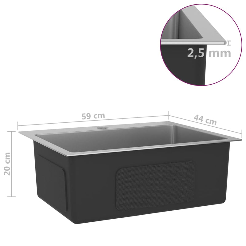Handmade Kitchen Sink Stainless Steel Payday Deals