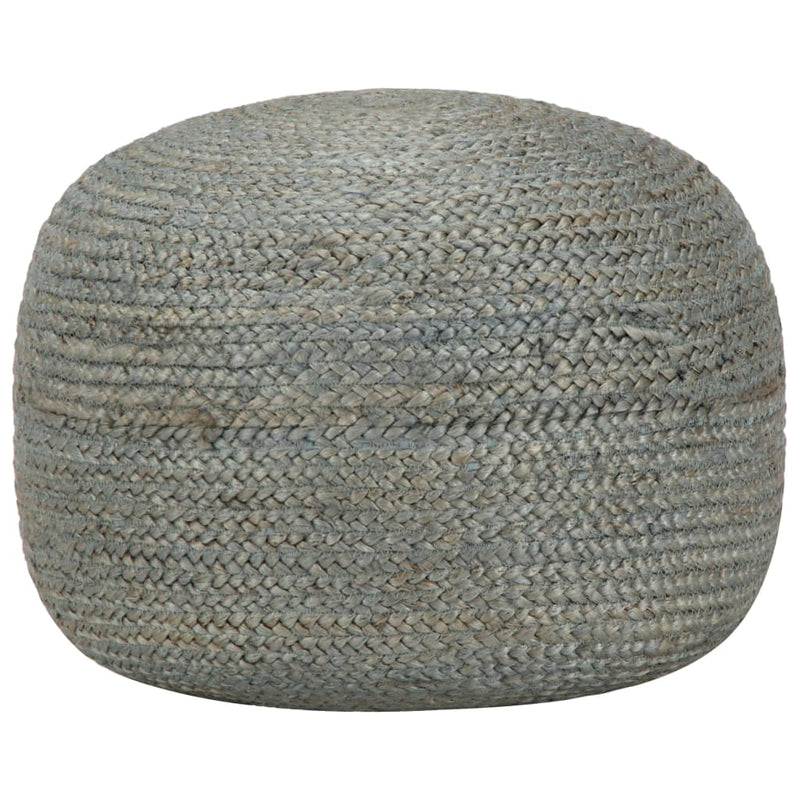 Handmade Pouffe Olive Green 45x30 cm Jute Payday Deals