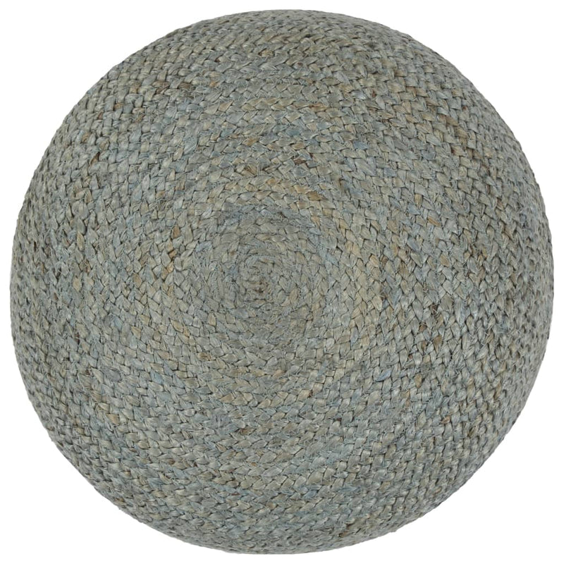 Handmade Pouffe Olive Green 45x30 cm Jute Payday Deals