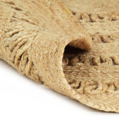 Handmade Rug Braided Jute 150 cm Payday Deals