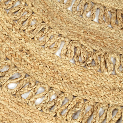 Handmade Rug Braided Jute 150 cm Payday Deals