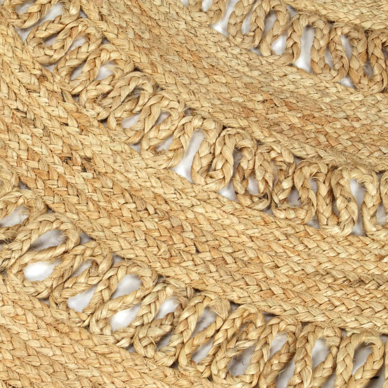 Handmade Rug Braided Jute 150 cm Payday Deals