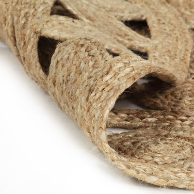 Handmade Rug Braided Jute 90 cm Payday Deals