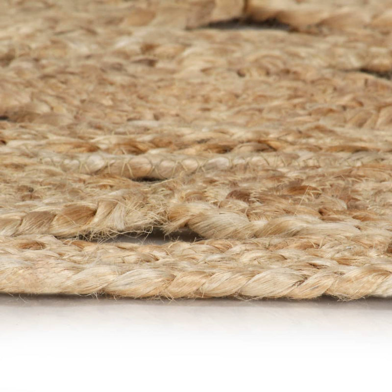 Handmade Rug Braided Jute 90 cm Payday Deals