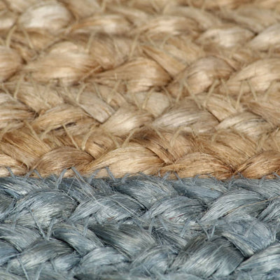 Handmade Rug Jute with Olive Green Border 120 cm Payday Deals