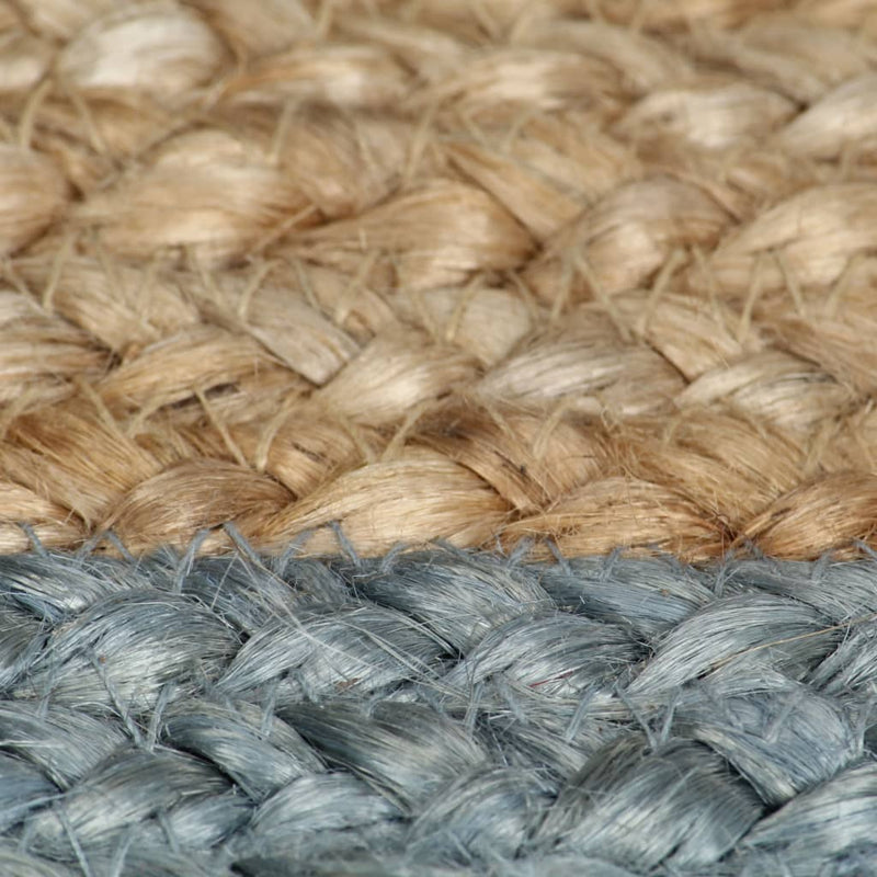 Handmade Rug Jute with Olive Green Border 120 cm Payday Deals