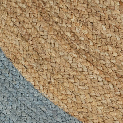 Handmade Rug Jute with Olive Green Border 150 cm Payday Deals