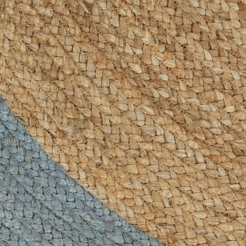Handmade Rug Jute with Olive Green Border 150 cm Payday Deals