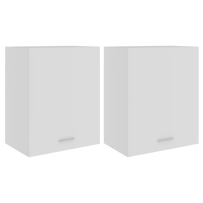 Hanging Cabinets 2 pcs White 50x31x60 cm Engineered Wood Payday Deals