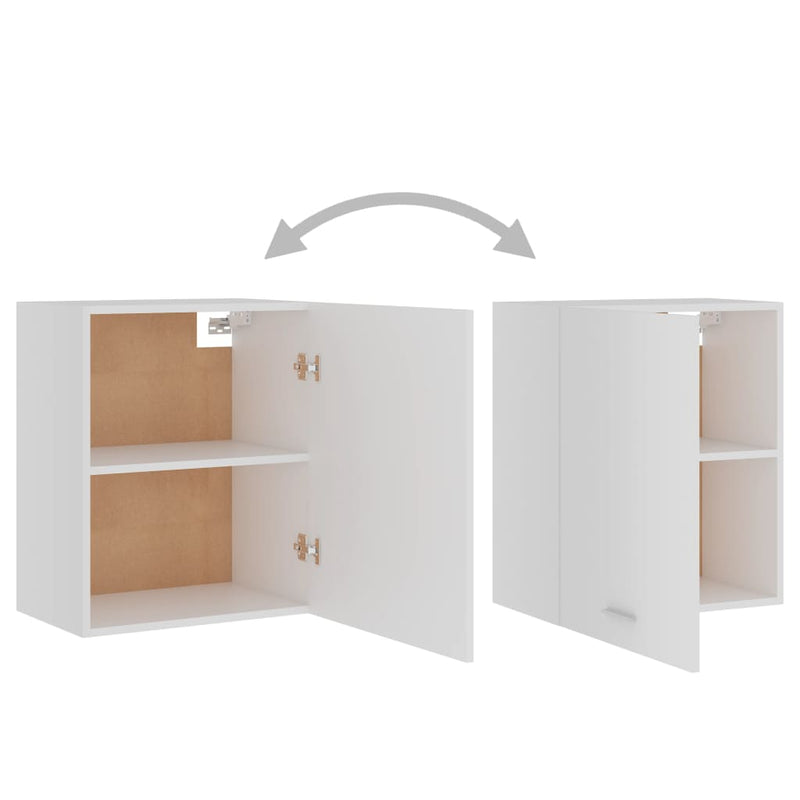 Hanging Cabinets 2 pcs White 50x31x60 cm Engineered Wood Payday Deals