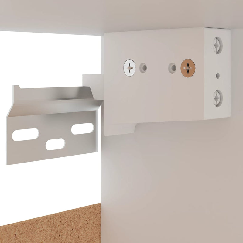 Hanging Cabinets 2 pcs White 50x31x60 cm Engineered Wood Payday Deals