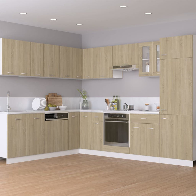 Hanging Corner Cabinet Sonoma Oak 57x57x60 cm Engineered Wood Payday Deals