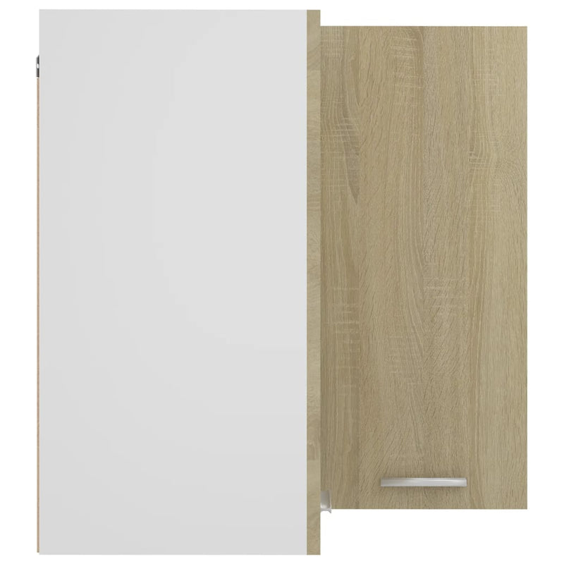 Hanging Corner Cabinet Sonoma Oak 57x57x60 cm Engineered Wood Payday Deals
