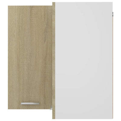 Hanging Corner Cabinet Sonoma Oak 57x57x60 cm Engineered Wood Payday Deals