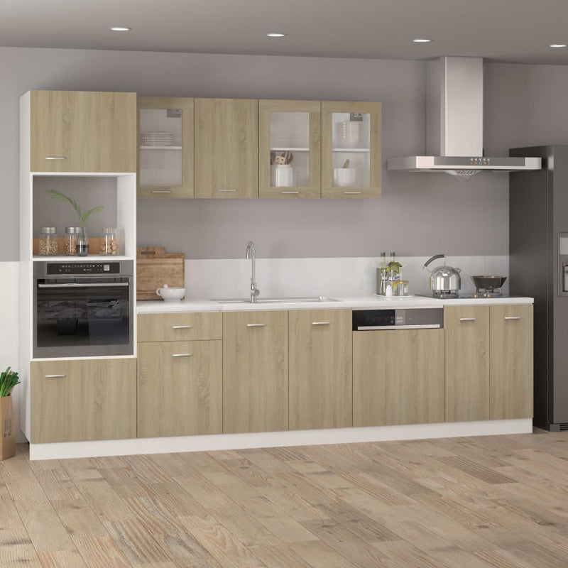 Hanging Glass Cabinet Sonoma Oak 40x31x60 cm Engineered Wood Payday Deals
