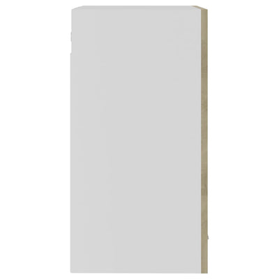 Hanging Glass Cabinet Sonoma Oak 40x31x60 cm Engineered Wood Payday Deals