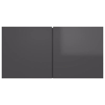 Hanging TV Cabinet High Gloss Grey 60x30x30 cm Payday Deals