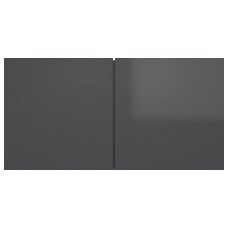 Hanging TV Cabinet High Gloss Grey 60x30x30 cm Payday Deals