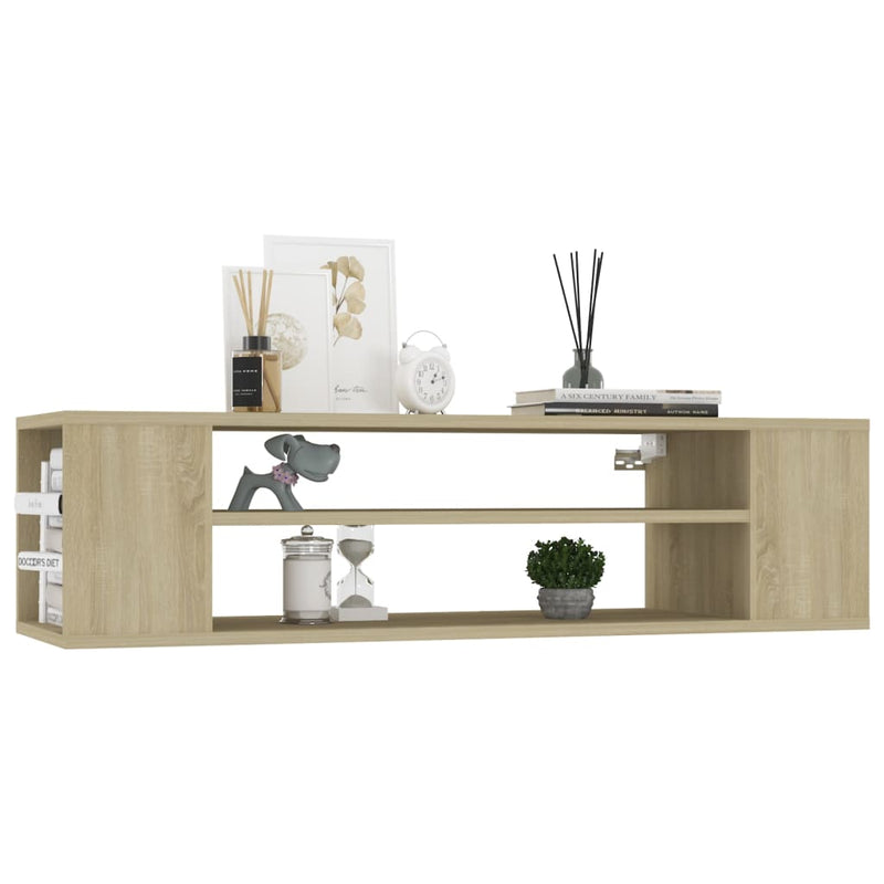 Hanging TV Cabinet Sonoma Oak 100x30x26.5 cm Engineered Wood Payday Deals