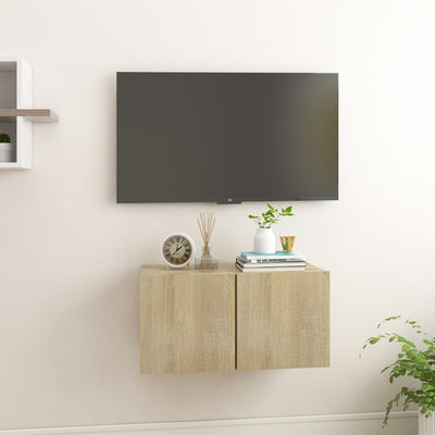 Hanging TV Cabinet Sonoma Oak 60x30x30 cm Payday Deals