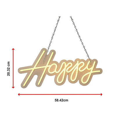 Happy Birthday Neon Sign Hanging Glowing Party Decoration Payday Deals