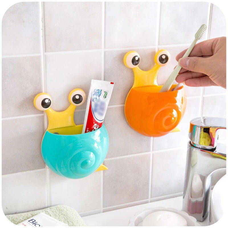 Happy Holders Toothbrush Holder Snail Bathroom Tooth Brush - Assorted Colours Payday Deals