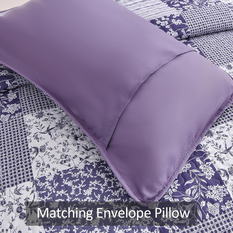 Harmonious Quilted bedspread and pillowcovers set: Perfect Balance of Style - Queen size Payday Deals