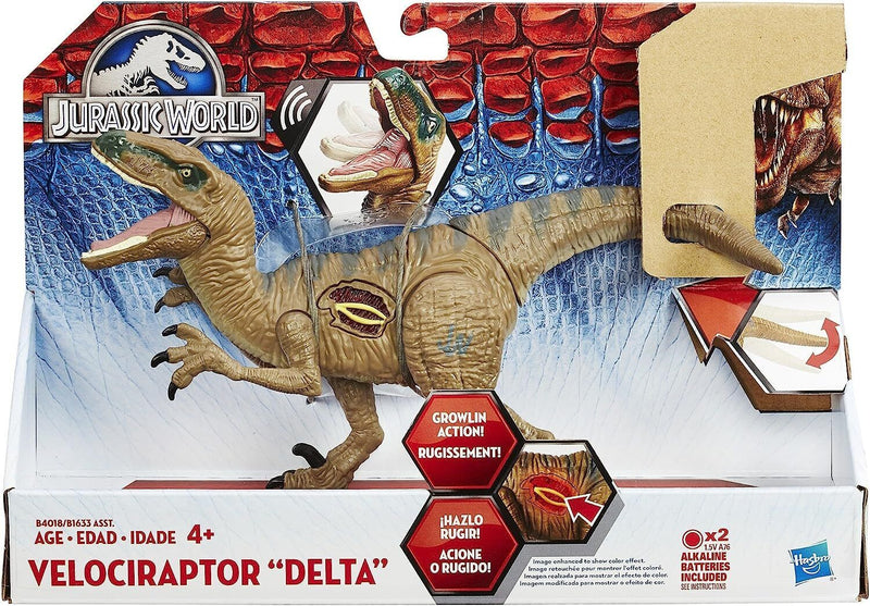 Hasbro Jurassic World Growler Velociraptor “Delta” with Lights and Sound 4+ Payday Deals