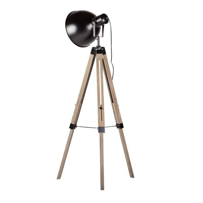 Havana Retro Large Tripod Floor Lamp Industrial Modern Adjustable Wood Frame Payday Deals