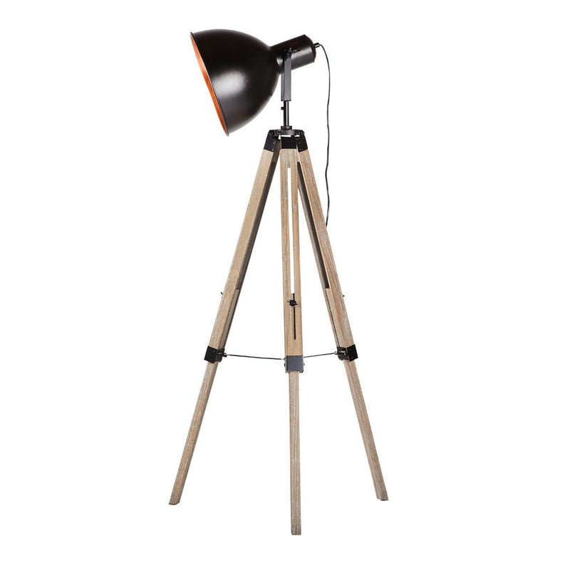 Havana Retro Large Tripod Floor Lamp Industrial Modern Adjustable Wood Frame Payday Deals