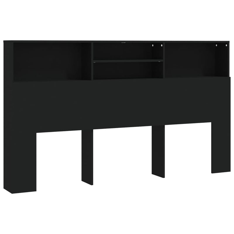 Headboard Cabinet Black 180 cm Payday Deals