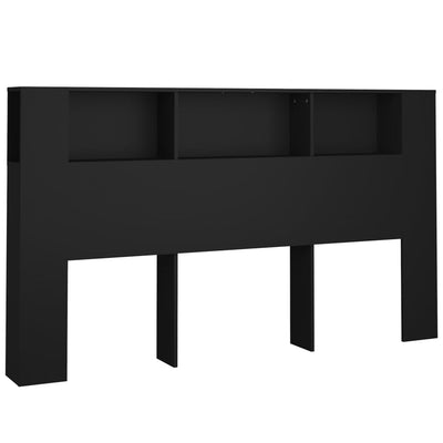 Headboard Cabinet Black 180 cm Payday Deals