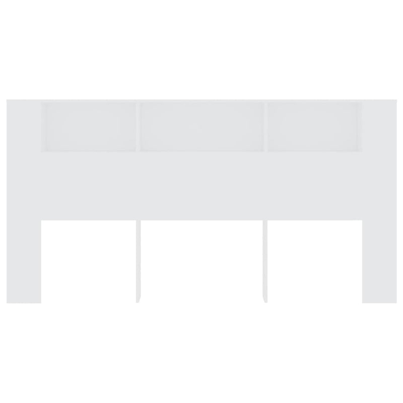 Headboard Cabinet White 200 cm Payday Deals