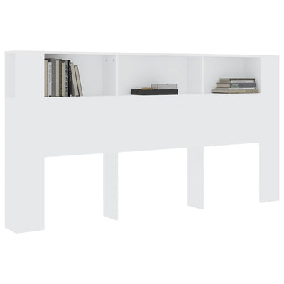 Headboard Cabinet White 200 cm Payday Deals