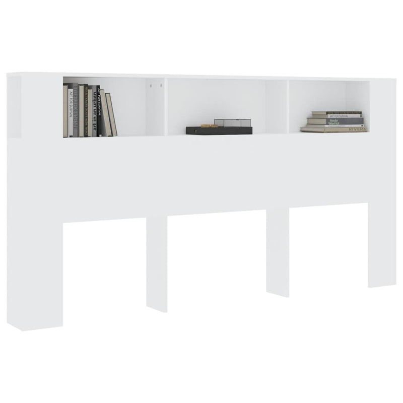 Headboard Cabinet White 200 cm Payday Deals