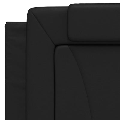 Headboard Cushion Black 107 cm Faux Leather Payday Deals